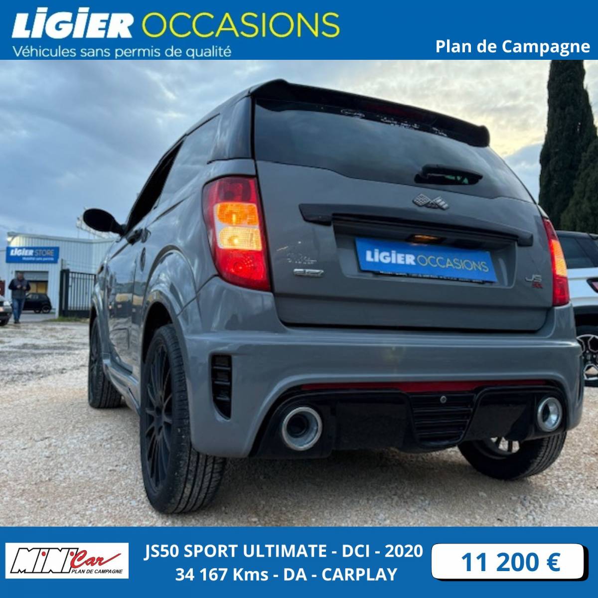 Voiture sans permis Ligier Plan de Campagne